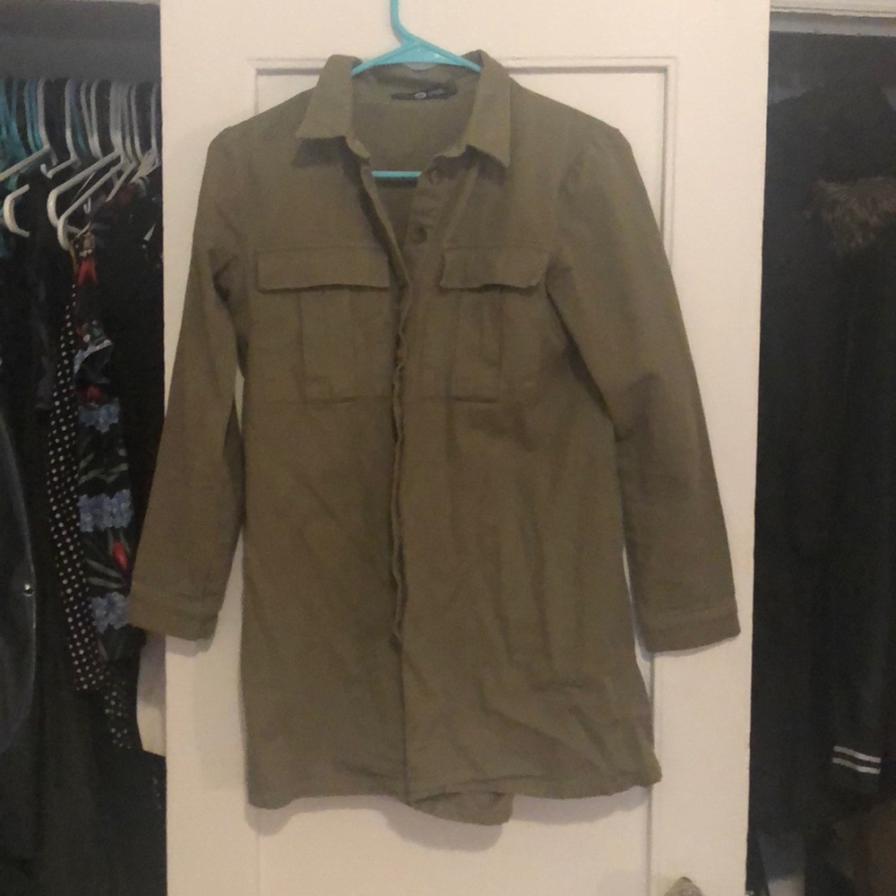 Daisy Street Long Sleeve Button Up Romper - Picture 2 of 2
